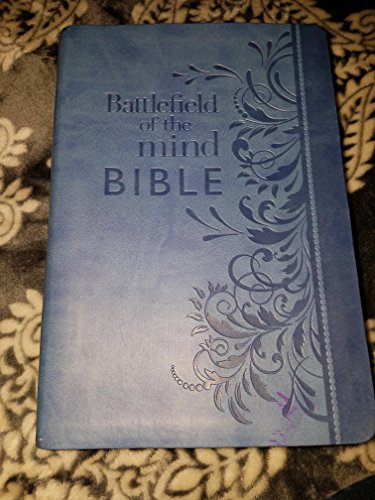 Battlefield of the Mind Bible, Blue LeatherLuxe®: Renew Your Mind Through the Power of God's Word